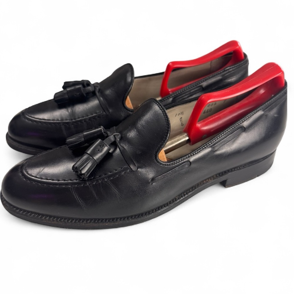 Alden New England 660 Black Leather Mens Dress Tassel Loafers Shoes 10.5 CE